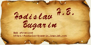 Hodislav Bugarin vizit kartica